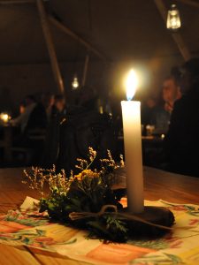 Kerzenhalter fuer Tipi Ausstattung