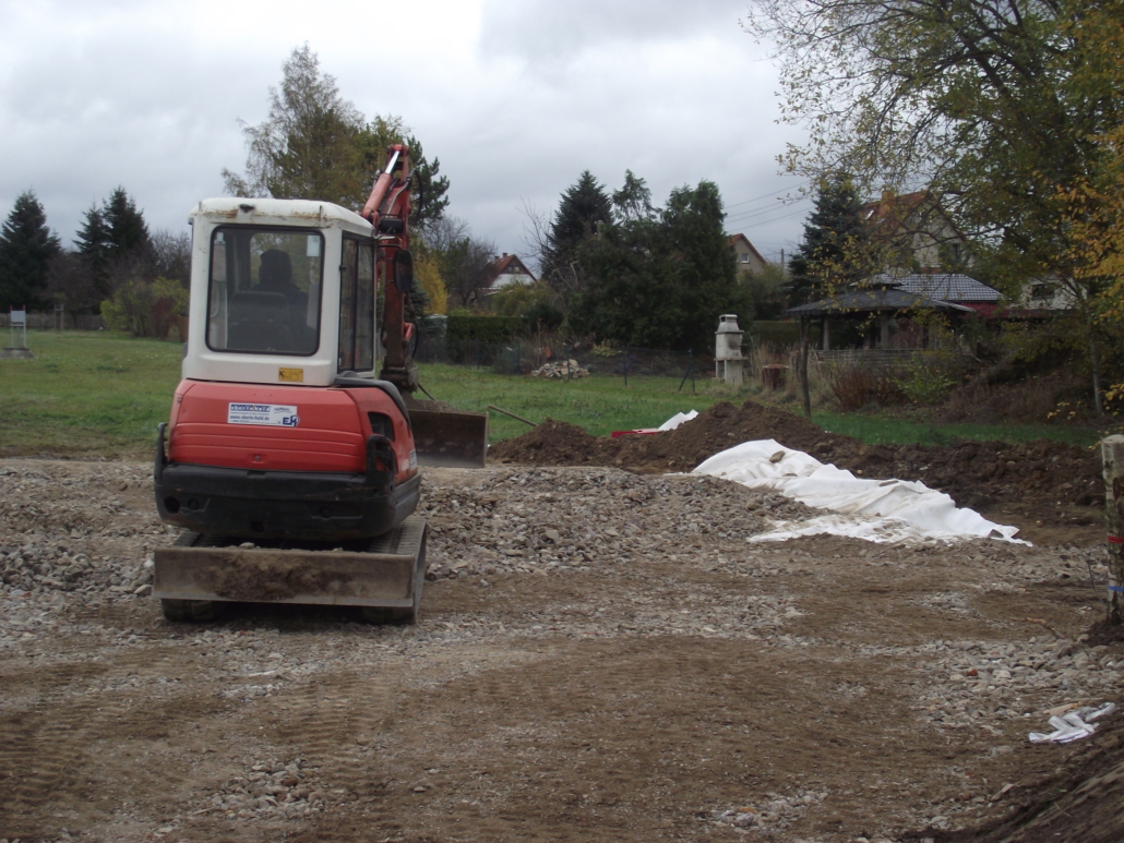 Bau eines festen Platzes für das Tipi 120