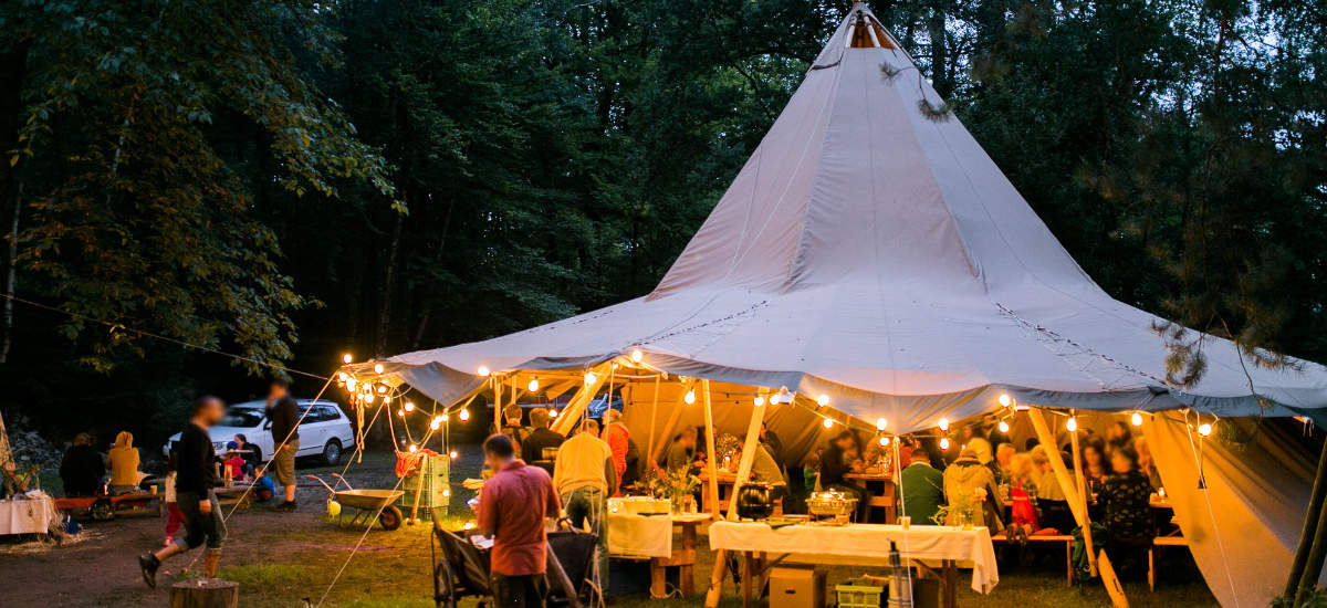 Feiern im Tipi - ein Erlebnis für Groß und Klein